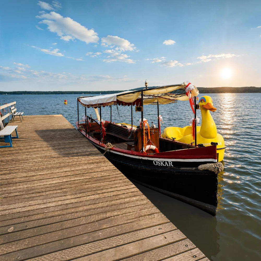 Der Event-Ponton bietet Platz für bis zu 50 Personen und eignet sich ideal für Firmenveranstaltungen, Empfänge und besondere Events auf dem Wasser.
