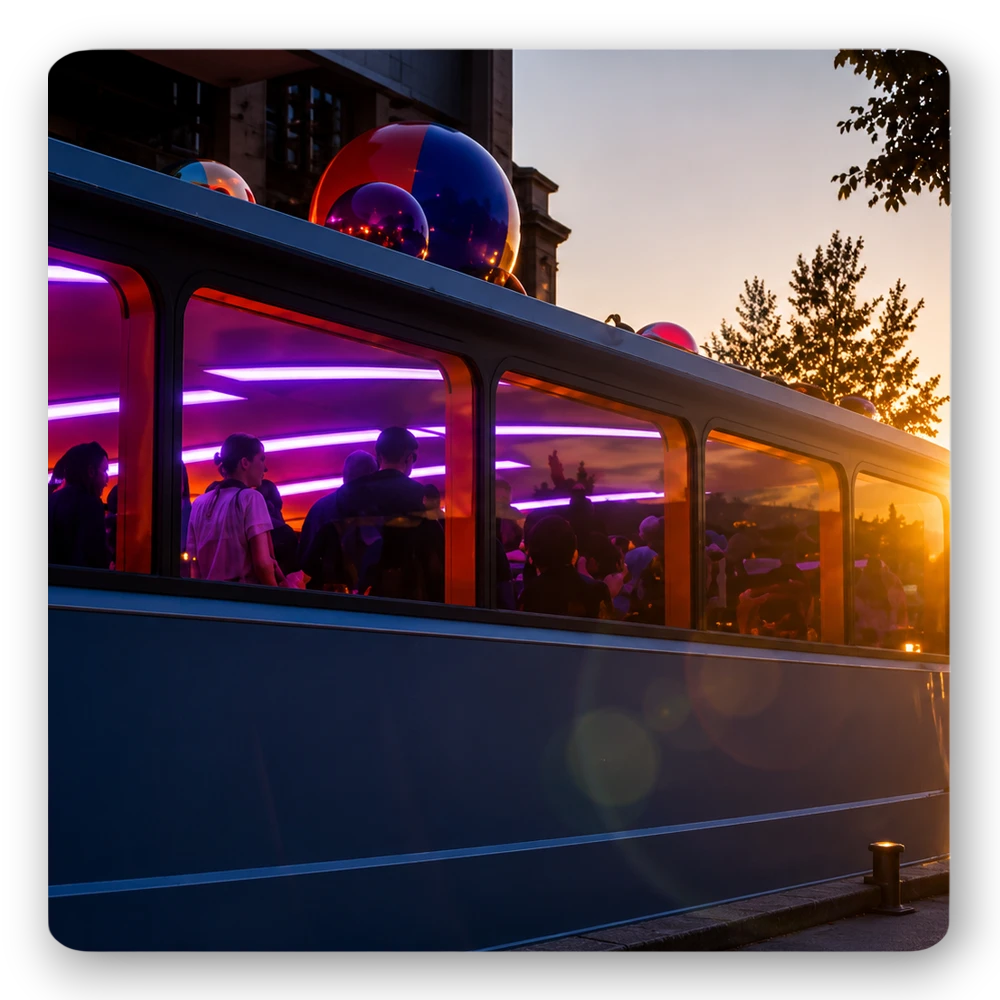 Partyboot von Schiffskontor Berlin für Geburtstage, Firmenfeiern und Junggesellenabschiede. Feiern auf dem Wasser in besonderer Atmosphäre.
