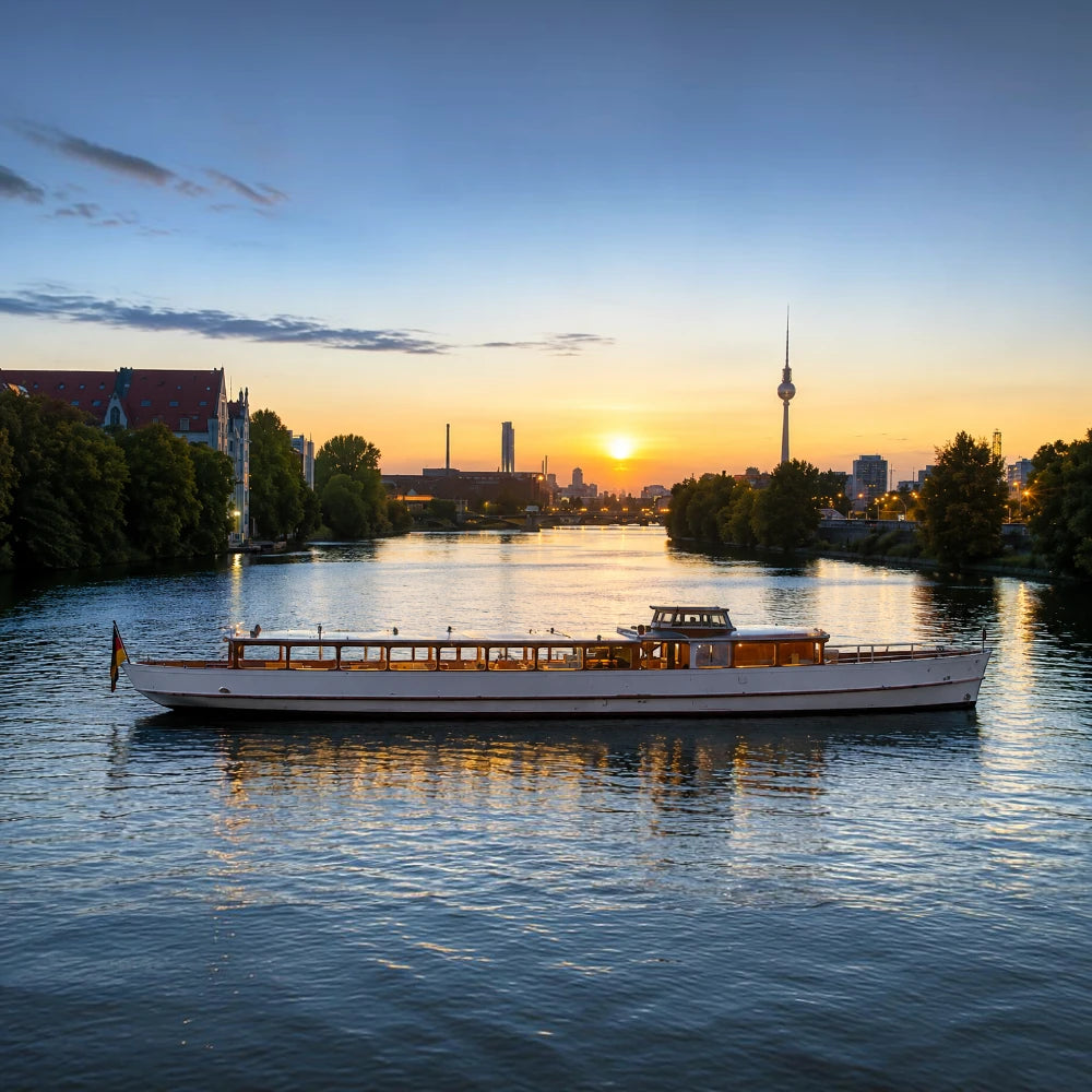 Exklusives Elektroschiff mit modularem Innenausbau, hochwertiger Veranstaltungstechnik und besonderem Komfort für unvergessliche Erlebnisse.